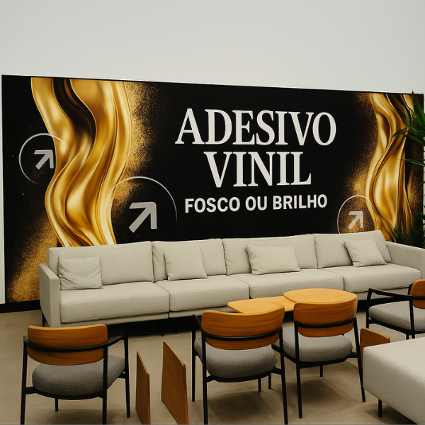 Adesivo vinil fosco ou brilho - ACR Gráfica