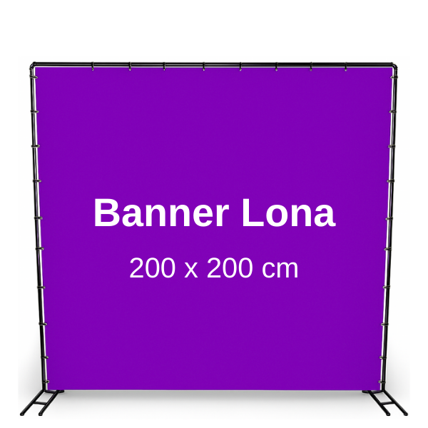 Lona branca fosca para impressão com iluminação frontal
