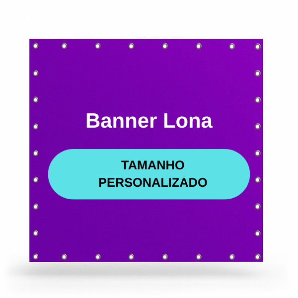 Banner/Lona Produção em 2 horas - ACR Gráfica